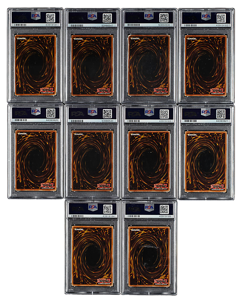 2002 to 2003 Yu-Gi-Oh! BPT - Collector's Tin Promo PSA-Graded Collection (10)