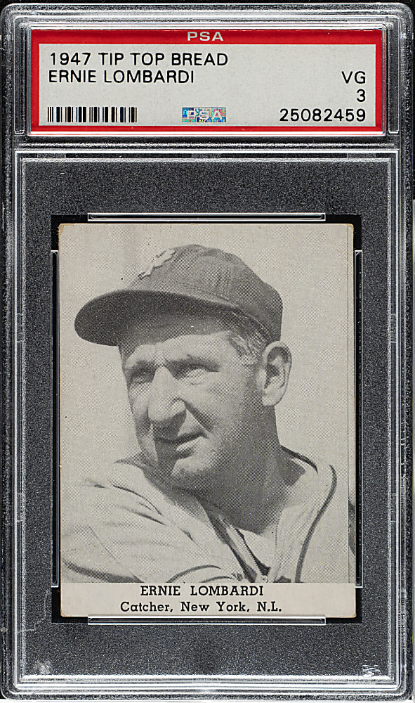 1947 Tip Top Bread Ernie Lombardi PSA VG 3