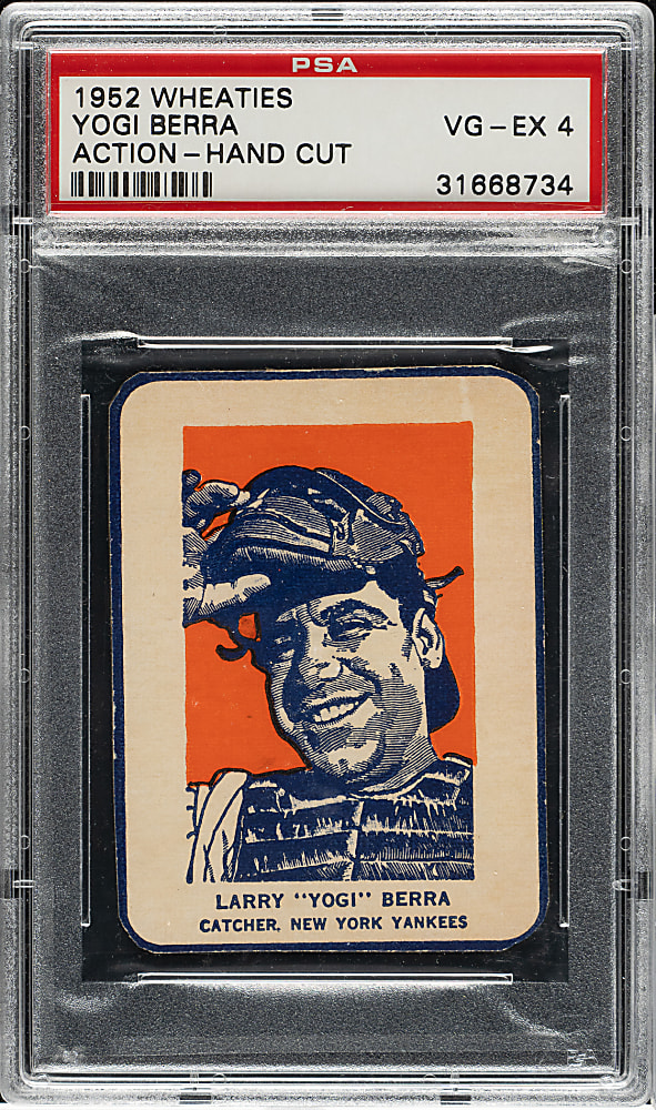 1952 Wheaties Yogi Berra Action PSA VG-EX 4