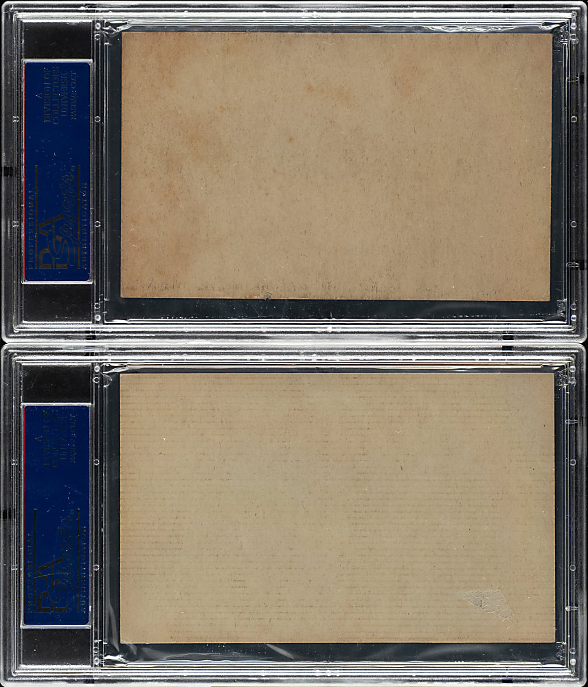 1947-1966 Exhibits 1951 New York Giants Team PSA-Graded Pair - Willie Mays Rookie Year and National League Champions