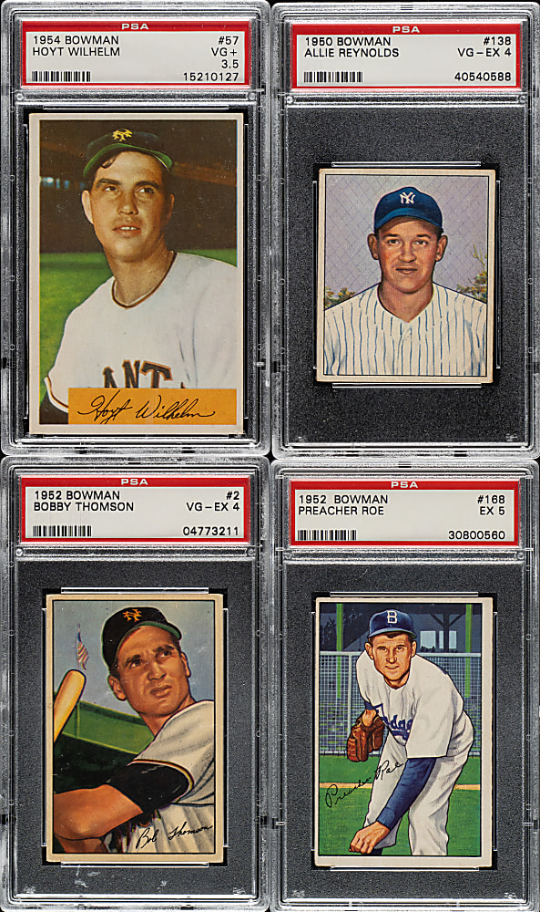 1949 to 1955 Bowman PSA-Graded Collection (23) Including Hoyt Wilhelm