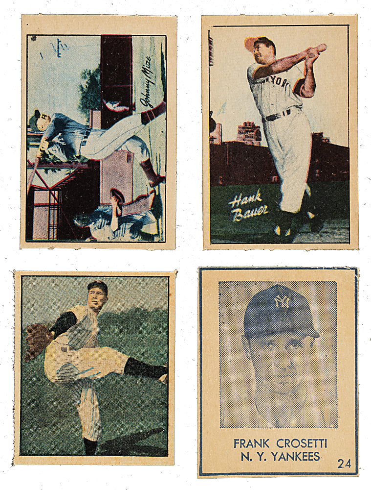 1947 to 1952 Tip Top Bread, R346 Blue Tint, and Berk Ross Collection (44) Including Johnny Mize