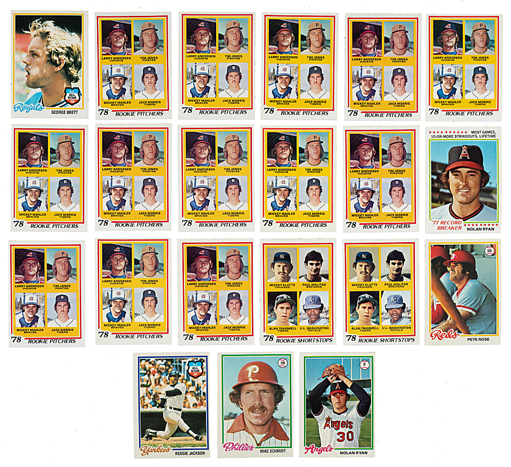 1978 Topps Collection (753) Including Near-Complete Set (642/726) and 18 Hall of Fame Rookies