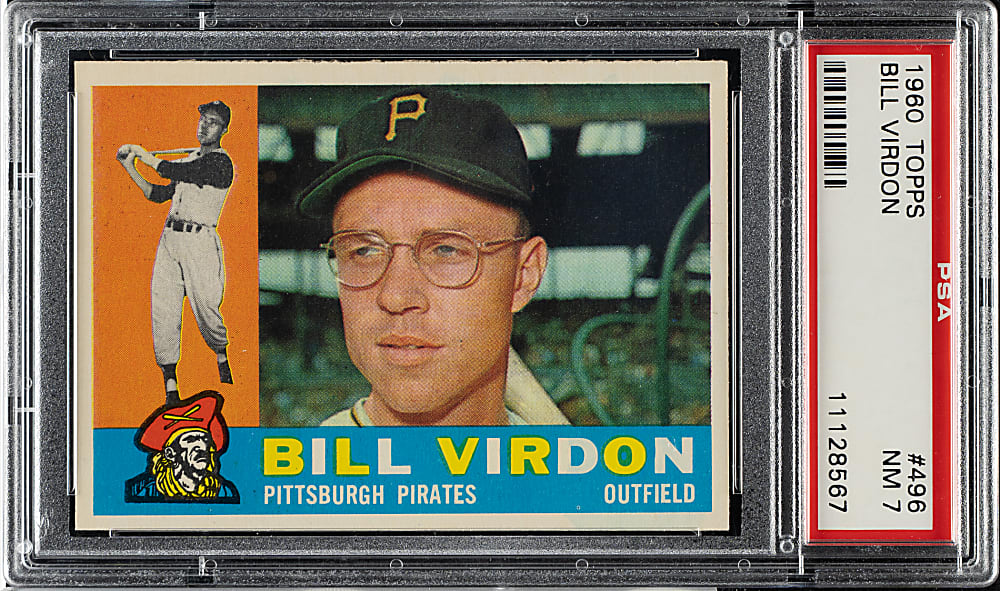 1960 Topps #496 Bill Virdon PSA NM 7