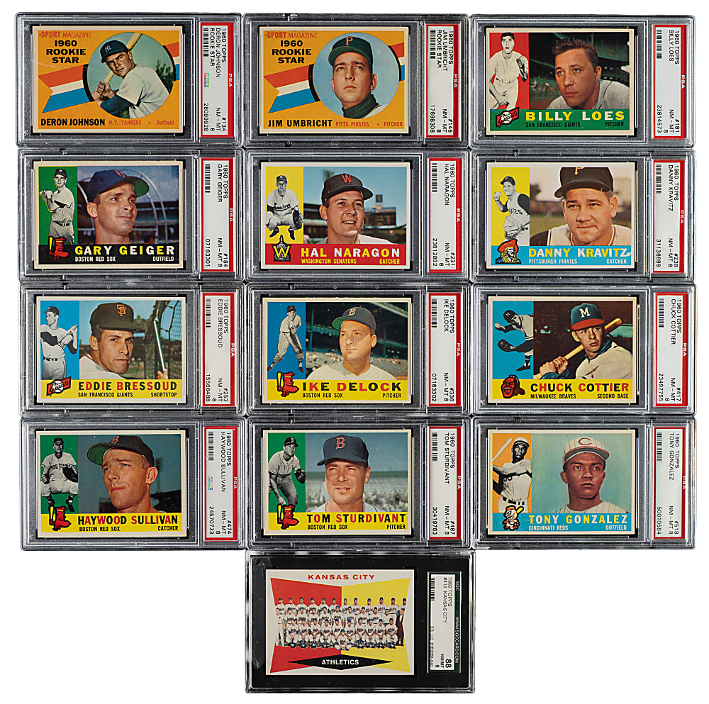 1960 Topps PSA NM-MT 8 Collection (17)