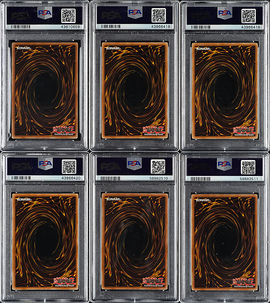 2003 Yu-Gi-Oh! Dark Crisis 1st Edition PSA-Graded Collection (6)
