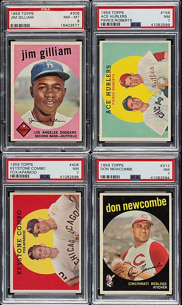 1959 Topps PSA- and BVG-Graded Collection (14)