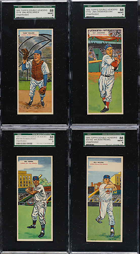 1955 Topps Double Headers SGC-Graded Collection (8)