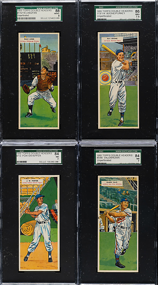 1955 Topps Double Headers SGC-Graded Collection (8)