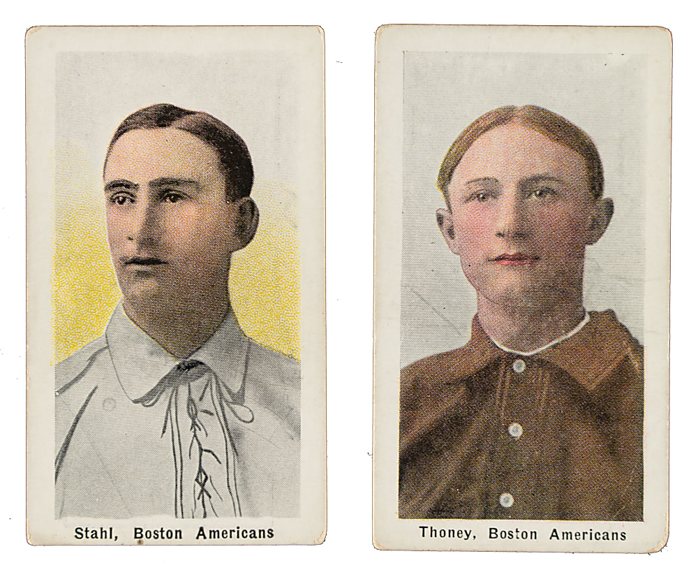 1910-1911 M116 Sporting Life Jake Stahl and Jack Thoney Pair