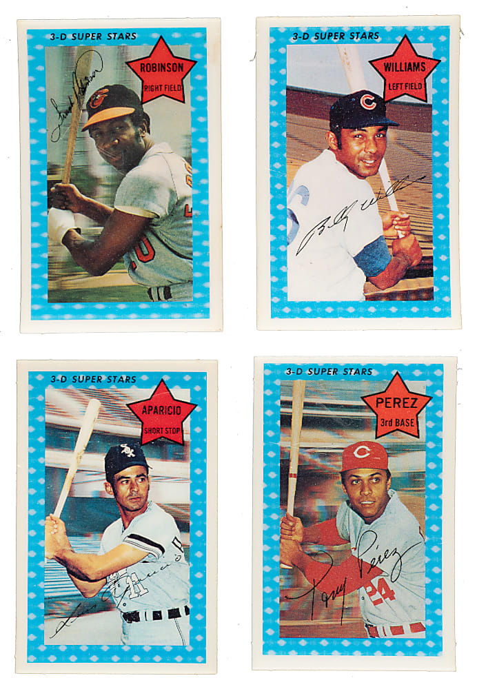 1971 Kellogg's 3-D Partial Set Pair (2 Sets, 94 Cards) Plus 23 Duplicates
