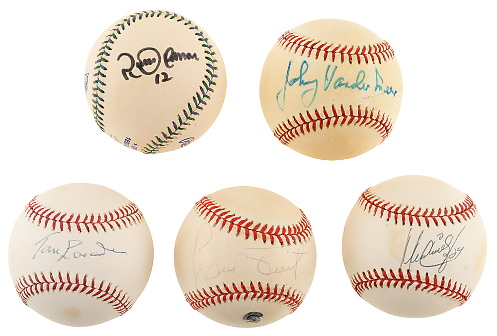 Hall of Fame and Stars Single-Signed Baseball Collection (11) Including Duke Snider, Bob Feller, and Lou Brock