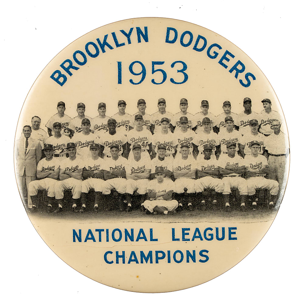 1953 Brooklyn Dodgers Champions Pin