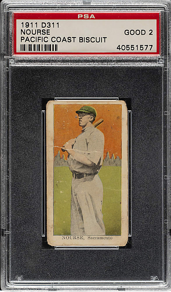 1911 D311 Pacific Coast Biscuit Chet Nourse PSA GOOD 2