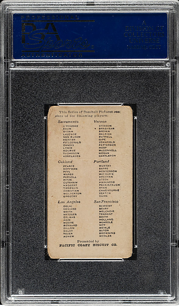 1911 D311 Pacific Coast Biscuit Chet Nourse PSA GOOD 2