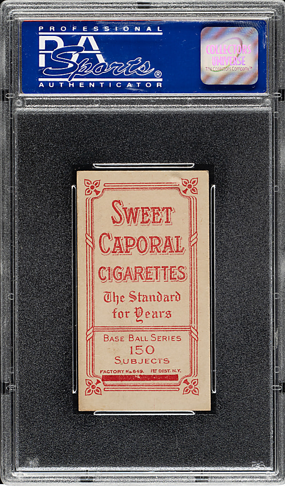 1909-1911 T206 White Border Charley O'Leary Portrait PSA EX-MT 6