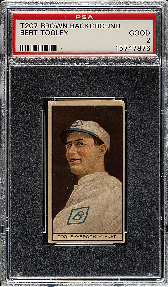 1912 T207 Brown Background Bert Tooley PSA GOOD 2