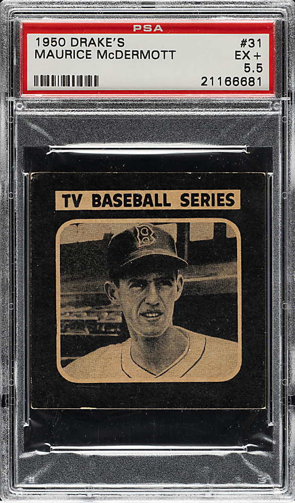 1950 Drake's Cookies #31 Maurice McDermott PSA EX+ 5.5