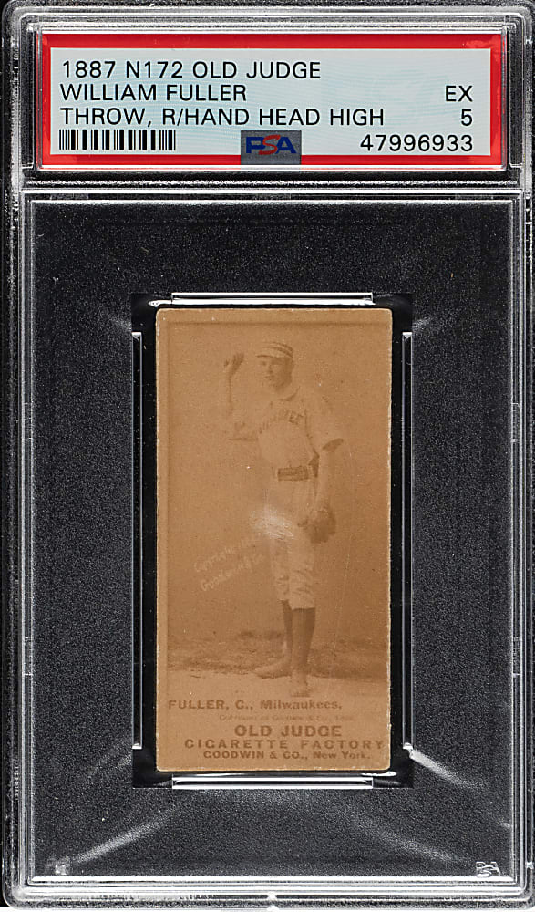 1889 N172 Old Judge William Fuller PSA EX 5