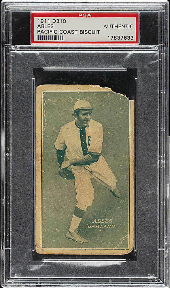 1911 D310 Pacific Coast Biscuit Harry Ables PSA Authentic