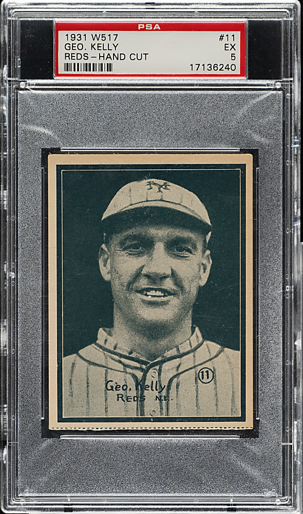 1931 W517 #11 George Kelly Cincinnati PSA EX 5