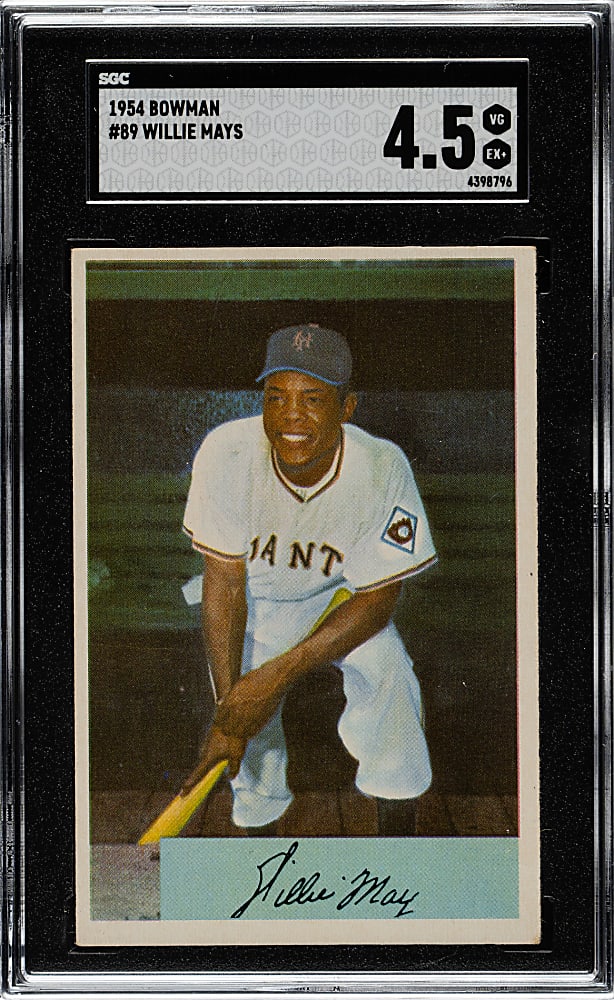 1954 Bowman #89 Willie Mays SGC VG/EX+ 4.5