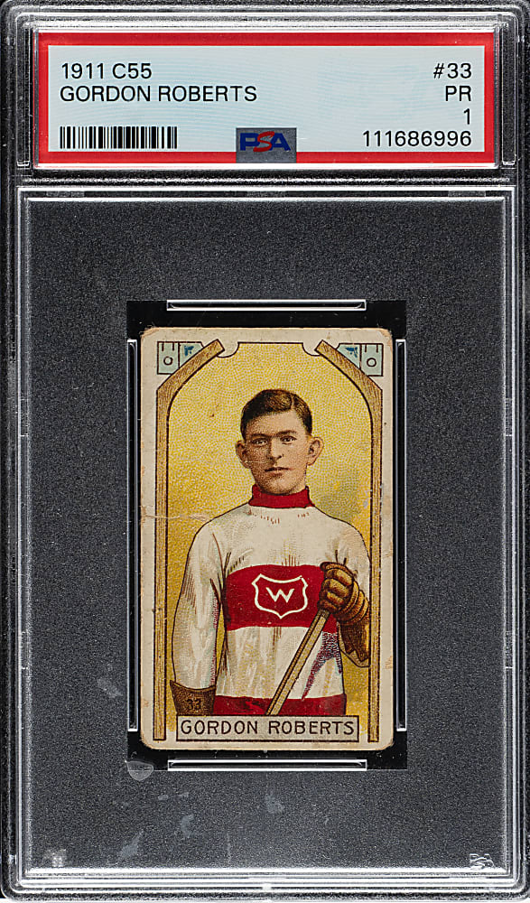1911-1912 C55 Imperial Tobacco Hockey #33 Gordon Roberts PSA POOR 1