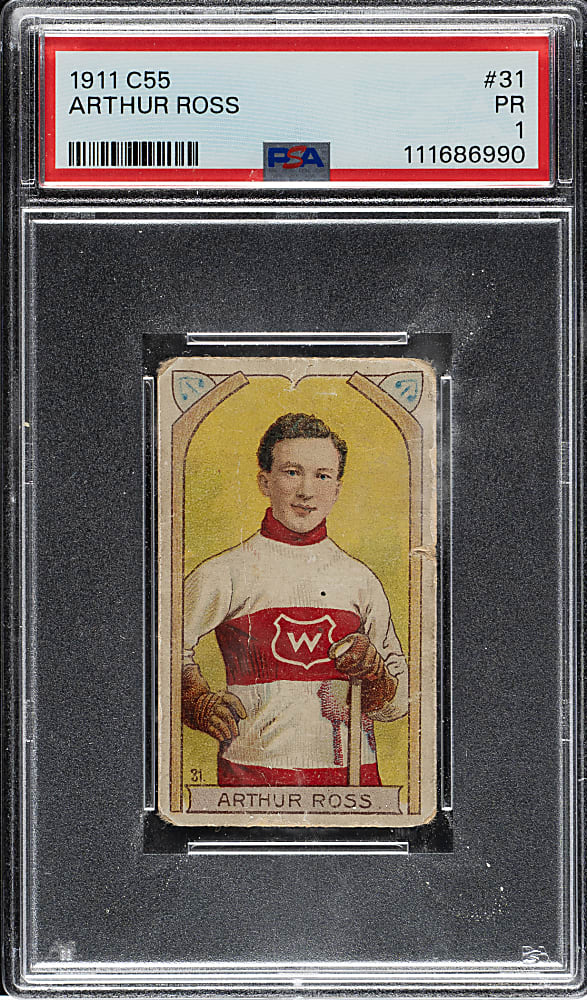 1911-1912 C55 Imperial Tobacco Hockey #31 Arthur Ross PSA POOR 1