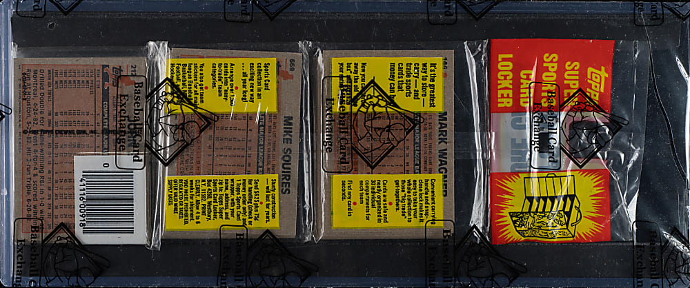 1983 Topps Unopened Rack Pack - Pete Rose on Top - BBCE