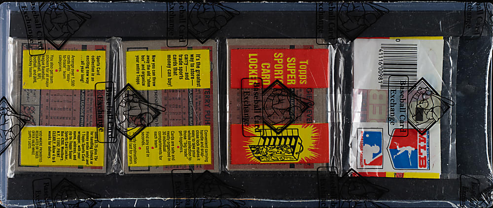 1981 Topps Unopened Rack Pack - Fergie Jenkins on Top - BBCE