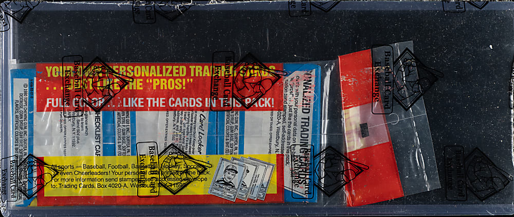 1980 Topps Unopened Grocery Rack Pack - BBCE
