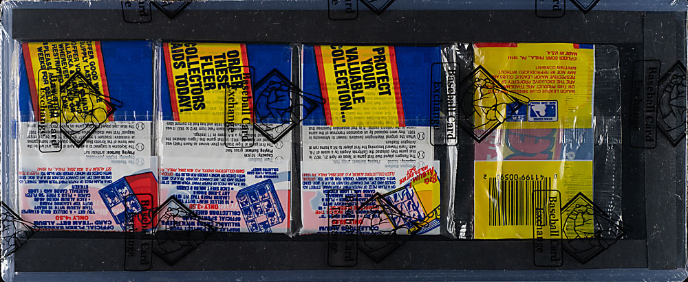1989 Fleer Unopened Rack Pack - Ken Griffey Jr. Rookie on Top - BBCE
