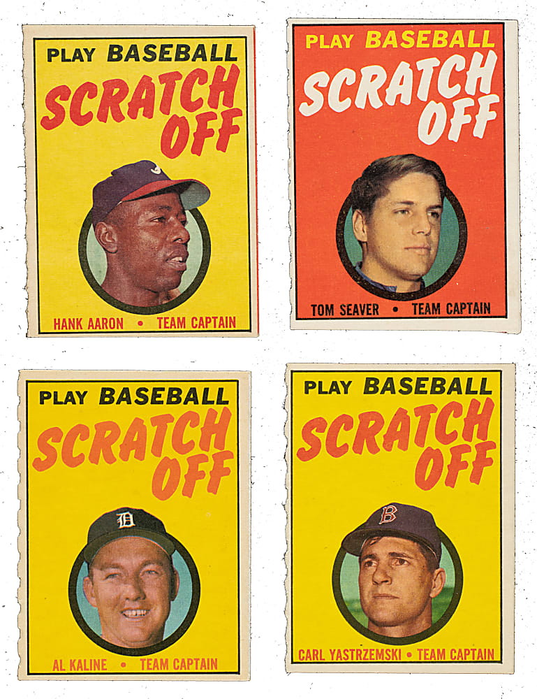 1970 and 1971 Topps Scratch-Offs Collection (24) Including All Subjects