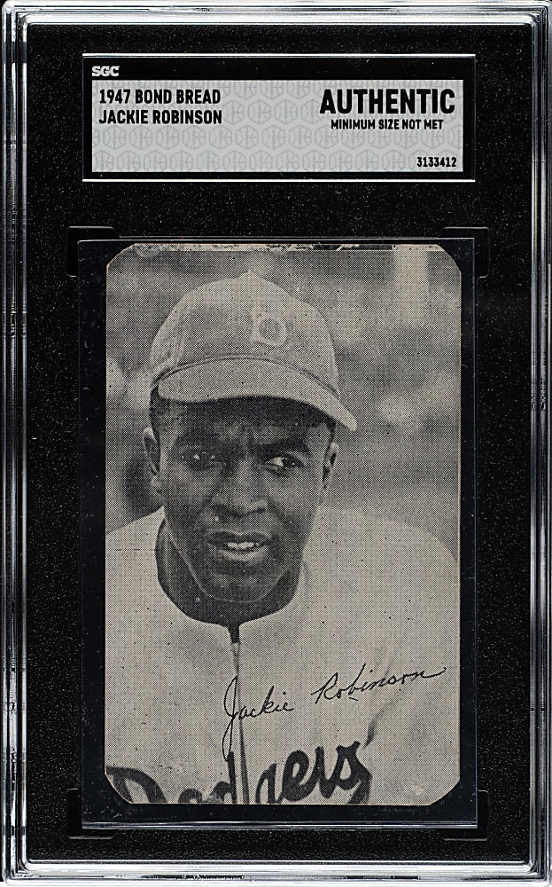 1947 W571 "Homogenized" Bond Bread Jackie Robinson SGC Authentic