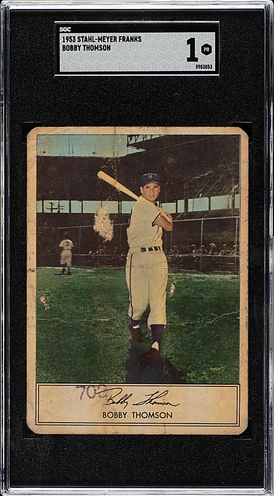 1953 Stahl-Meyer Franks Bobby Thomson SGC POOR 1
