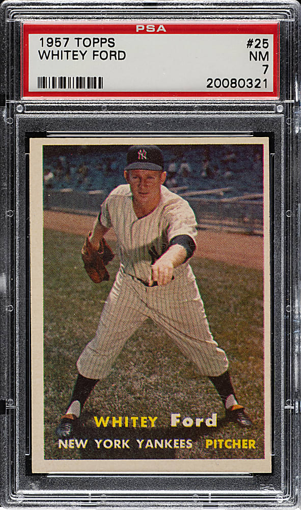 1957 Topps #25 Whitey Ford PSA NM 7