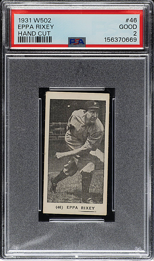 1931 W502 #46 Eppa Rixey PSA GOOD 2