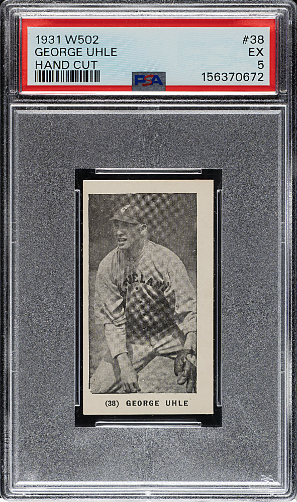 1931 W502 #38 George Uhle PSA EX 5