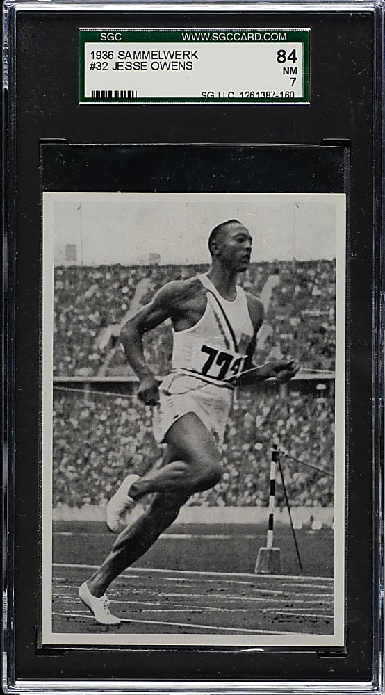 1936 Sammelwerk #32 Jesse Owens SGC NM 84