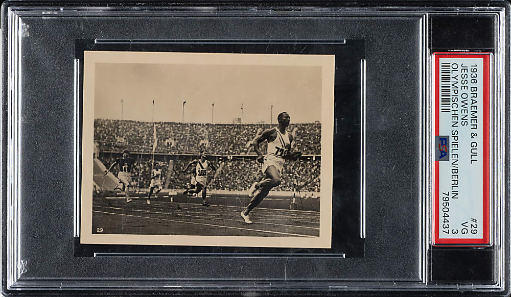 1936-1938 Braemer & Gull Olympischen Spielen/Berlin #29 Jesse Owens PSA VG 3
