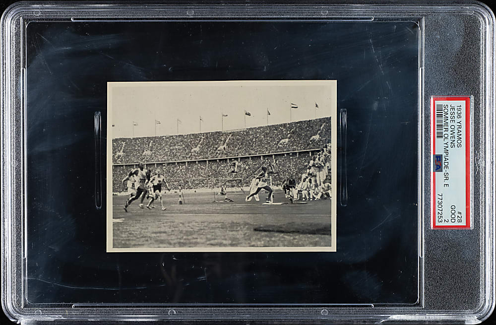 1936 Yramos Sommer Olympiade #28 Jesse Owens PSA GOOD 2