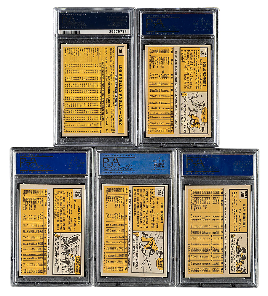 1963 Topps PSA NM-MT 8 Collection (5)