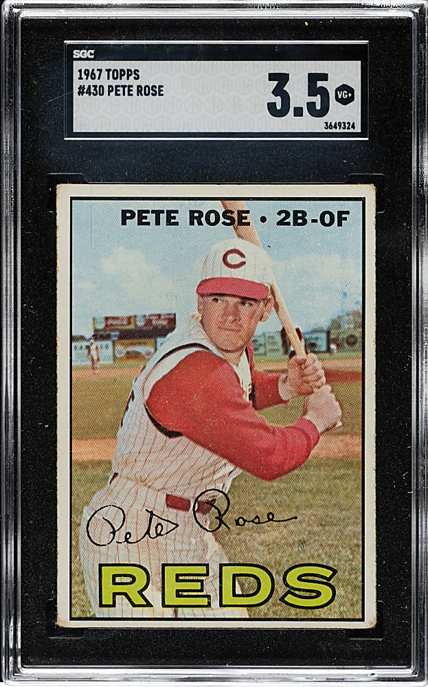 1967 Topps #430 Pete Rose SGC VG+ 3.5