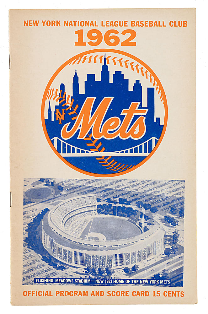 1962 New York Mets (vs. San Francisco Giants) Program