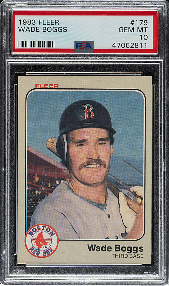 1983 Fleer #179 Wade Boggs Rookie PSA GEM MINT 10