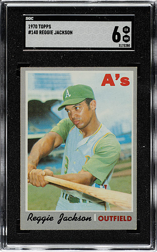 1970 Topps #140 Reggie Jackson SGC EX/NM 6