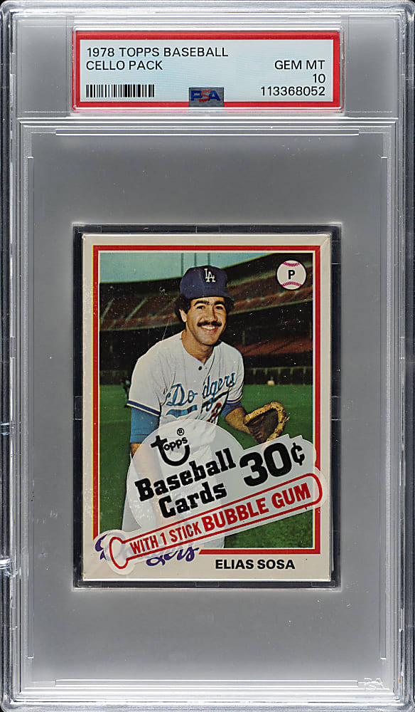 1978 Topps Unopened Cello Pack PSA GEM MINT 10