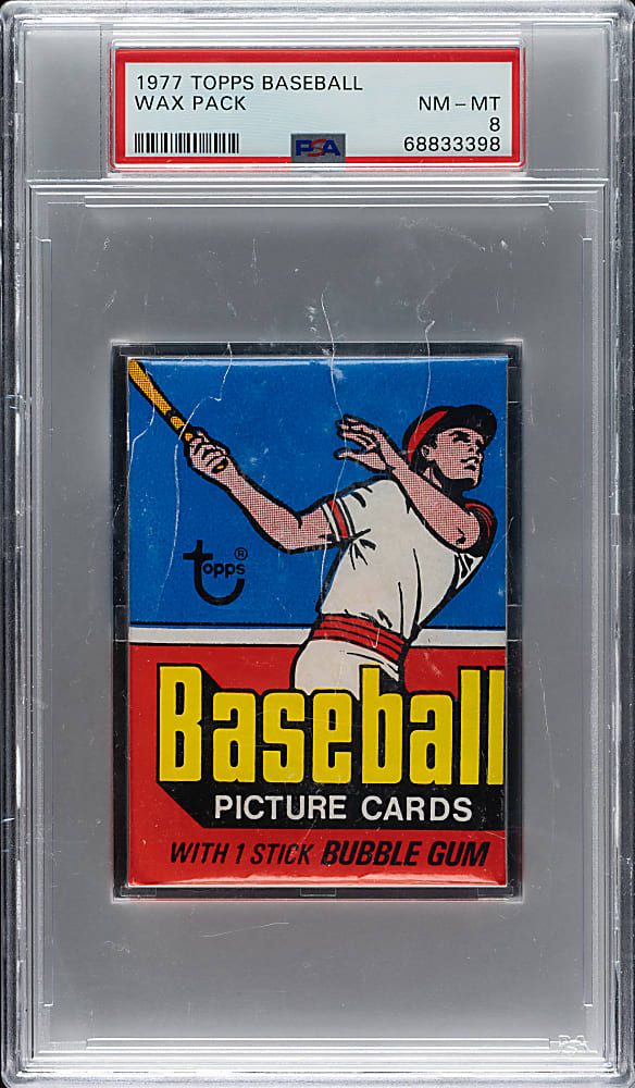 1977 Topps Unopened Wax Pack PSA NM-MT 8
