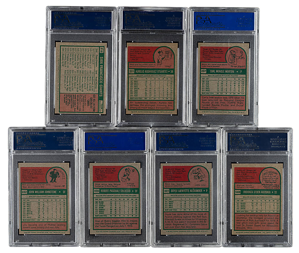 1975 Topps Mini PSA NM-MT 8 Collection (7)