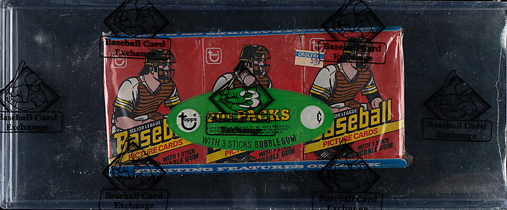 1978 Topps Unopened Wax Pack Tray - BBCE